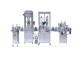 雙頭醬料自動灌裝旋蓋流水線